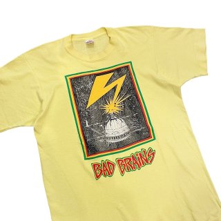 Made in USA!! 1990s BAD BRAINS band print T-shirt (size L)
