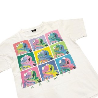 Made in USA!! 1990s Kermit Clein print T-shirt (size L)
