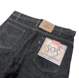 Deadstock!! Made in USA!! 1990s Levi's 505 "" black denim pants (size W34L36)
