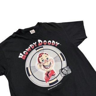 1990s!! design print T-shirt "HOWDY DOODY" (Ź)