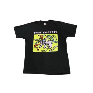 Made in USA!! 1990s "MEAT PUPPETS" band print T-shirt (Ź)