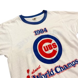 Made in USA!!
1980s MLB print T-shirt "ringer Tee" (size M)