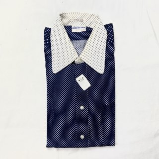 DEADSTOCK 1960s HATHAWAY DOT L/S SHITRT (size L)