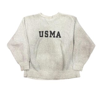 Made in USA!! 1980s Champion reverse weave sweat shirt "USMA" (size L)
