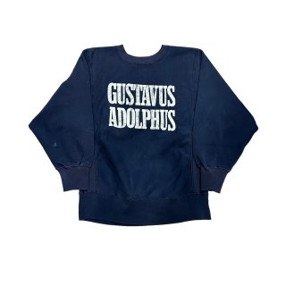 Made in USA!! 1980s Champion reverseweave sweat shirt "GUSTAVUS ADOLPHUS" (Ź)