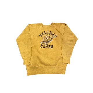 1960s!! Vintage "BELLMAR CANES" print sweat shirt (size L)