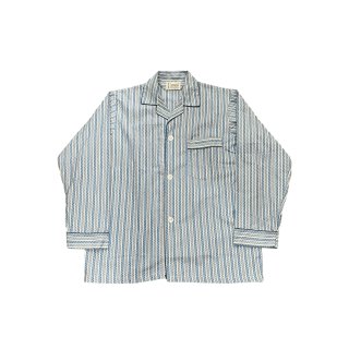 Deadstock!! 1970s "TOWNCRAFT" print flannel pajamas shirt (Ź)