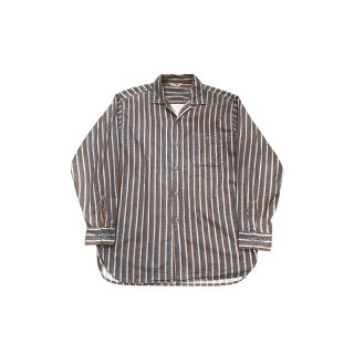 1950-60s!! "Lee" Vintage stripe print flannel shirt (size M)