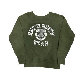 1960s!! Vintage "Champion" college print sweat shirt (size M)