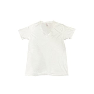 1980s!! "Hanes" V neck blank T-shirt (size L)