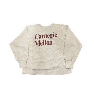 1990s!! Champion reverseweave sweat shirt "Carnegie Melon"" (Ź)