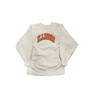 1990s!! Champion reverseweave sweat shirt "ILLINOIS" (size XL)