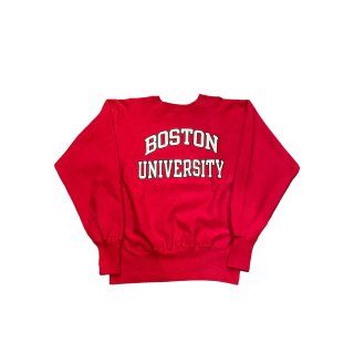 1990s!! Champion reverseweave sweat shirt "BOSTON UNIVERSITY" (size L)