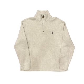 half zip cotton knit"POLO RALPH LAUREN"(size M)