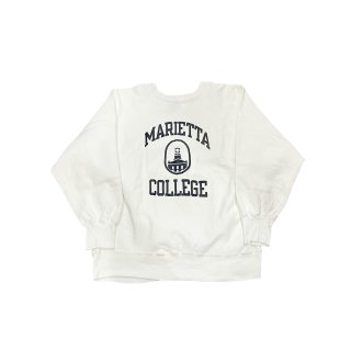 1980s!! Champion reverseweave sweat shirt "MARIETT COLLEGE" (Ź)