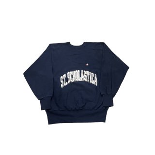 1990s!! Champion reverseweave sweat shirt "ST.SCHOLASTICA" (size XL)