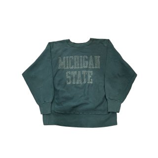 1980s!! Champion reverseweave sweat shirt "MICHIGAN STATE" (size L)