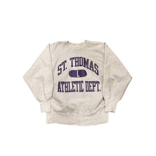 1990s!! Champion reverseweave sweat shirt "ST.THOMAS ATHLETIC DEPT. " (Ź)