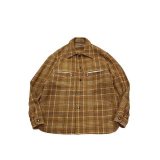 1960s!! Vintage "Pendleton" wool shirt jacket (size L)