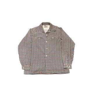 1950s!! Vintage "Marlboro" print corduroy shirt (Ź)