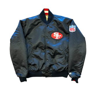 1990s Made In USA old nylon reversible  stadium jacket "STARTER" 49ERSsize L