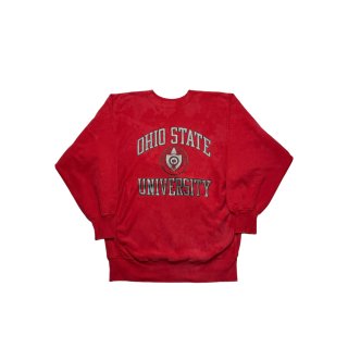 Made in USA!! 1980s Champion reverseweave sweat shirt "OHIO STATE UNIVERSITY" (size XXL)