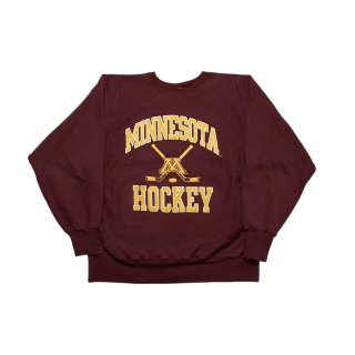 Made in Mexico!! 1990s Champion reverseweave sweat shirt "MINNESOTA HOCKEY" (size XL)