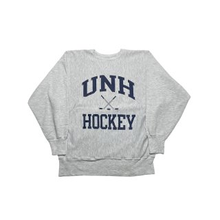 Made in Mexico!! 1990s Champion reverseweave sweat shirt "UNH HOCKEY" "ξ̥ץ" (size XL)