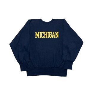 Made in USA!! 1990s Champion reverseweave sweat shirt "MICHIGAN" (size M)