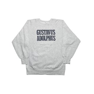 Made in USA!! 1990s Champion reverseweave sweat shirt "GUSTAVUS ADOLPHUS" (size XXL)