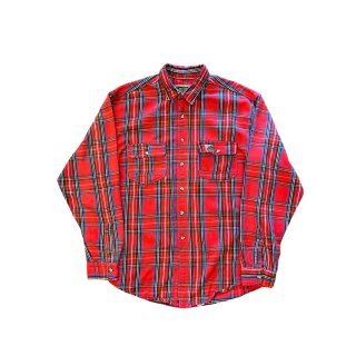 1980's made in usa vintage flannel shirt "EDDIE BAUER"(Ź