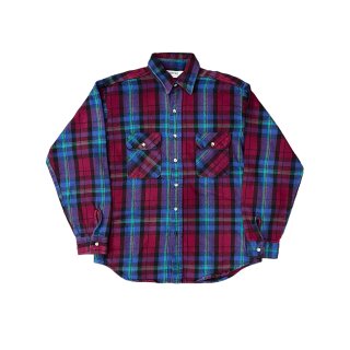 1970's made in usa vintage flannel shirt "FIVE BROTHER"(Ź