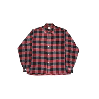 1950s!! "BRENT" Vintage cotton check shirt (Ź)