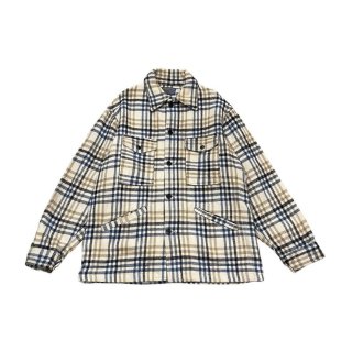 1970s!! "Pendleton" Vintage wool check jacket (size M)