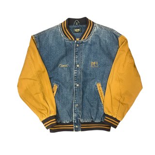 old denim stadium jacket (Ź