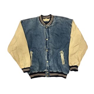 old denim stadium jacket (Ź