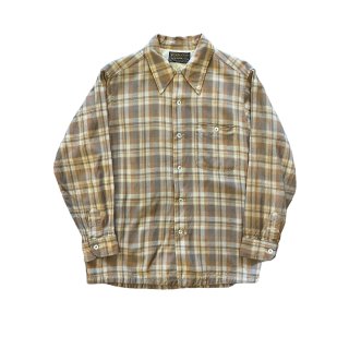 1970s made in USA vintage wool shirt PENDLETON  (size L)