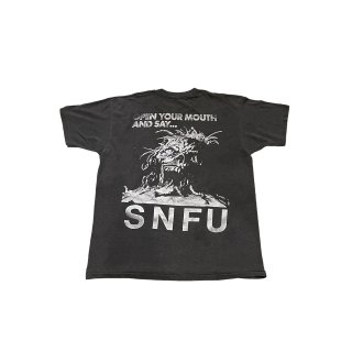 1980s!! SNFU band print T-shirt (Ź)