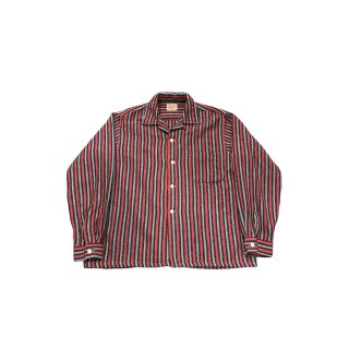 1960s!! Vintage "Andrew" wool stripe shirt (size M)