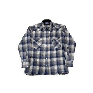 1990s!! "Pendleton" wool check shirt (size M)