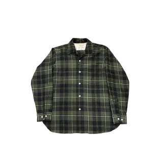 1960s!! Vintage "Golden Arrow" wool check shirt (size M)