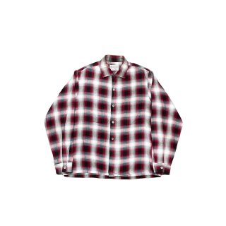 1960s!! "TOWNCRAFT" Vintage shadow plaid rayon shirt (Ź)