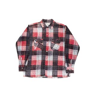 1950s!! Vintage "harper" print flannel check shirt (Ź)