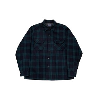 1960s!! Vintage "Pendleton" wool check shirt (Ź)