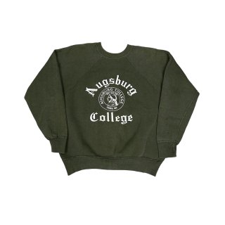 1960s Vintage "Champion" college print sweat shirt "Augsburg College" (size L)