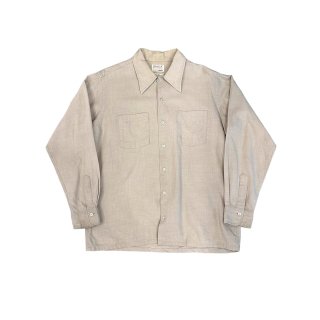 1970s Vintage woolcotton brank shirt "L.L.bean" (size M)