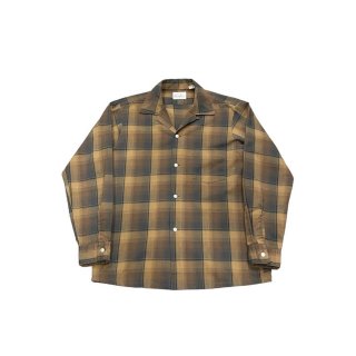 1960s!! Vintage "ARROW" "King Cotton" check shirt (Ź)