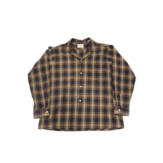 1960s!! Vintage "ARROW" "King Cotton" check shirt (Ź)