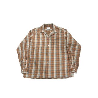 1960s!! Vintage "TOWNCRAFT" cotton check shirt (Ź)