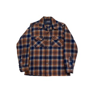 1970s!! Vintage "Pendleton" wool check shirt (Ź)